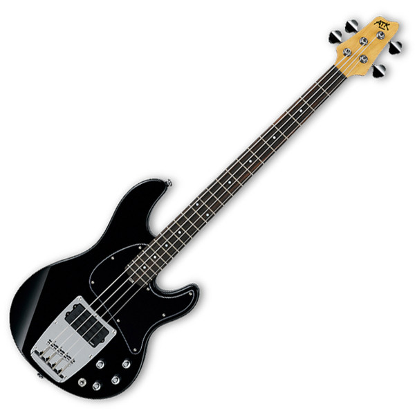 Ibanez ATK200 Electric Bass Guitar, Black 