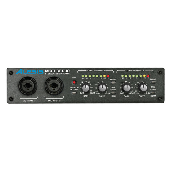 Alesis MicTube Duo Stereo Tube Microphone Preamplifier