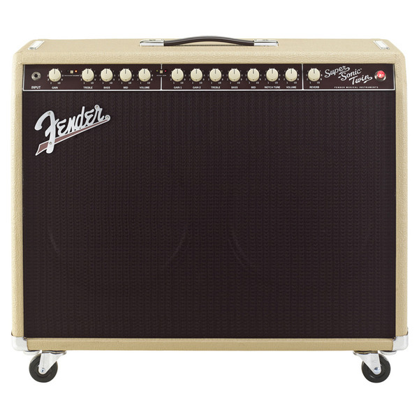 Fender Super-Sonic Twin Combo 100W Amp, Blonde