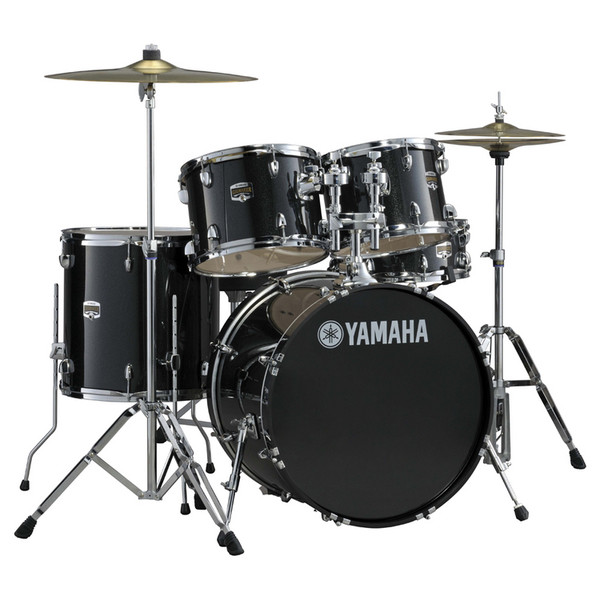 Yamaha Gigmaker Drum Kit, 22" Rock, Black Sparkle