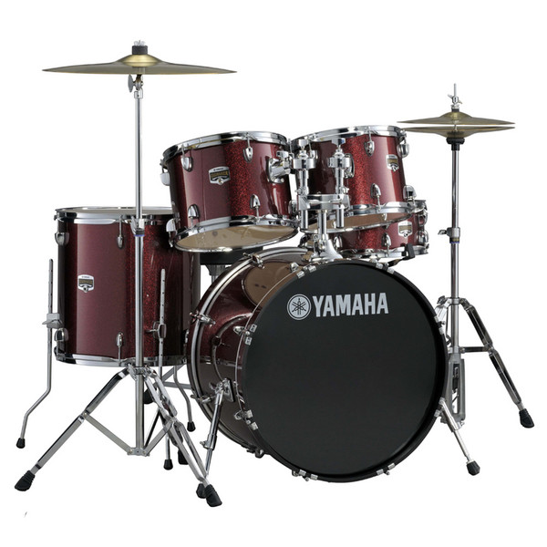 Yamaha Gigmaker Drum Kit, 22" Rock, Burgundy Sparkle