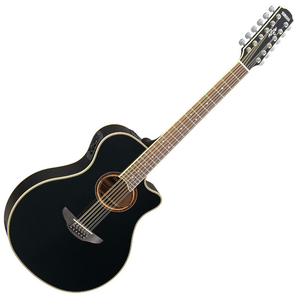 Yamaha APX700II 12 String Electro Acoustic Guitar, Black