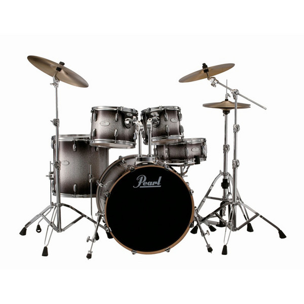 Pearl Vision VML Maple Rock Drum Kit & Hardware, Black Silver Burst