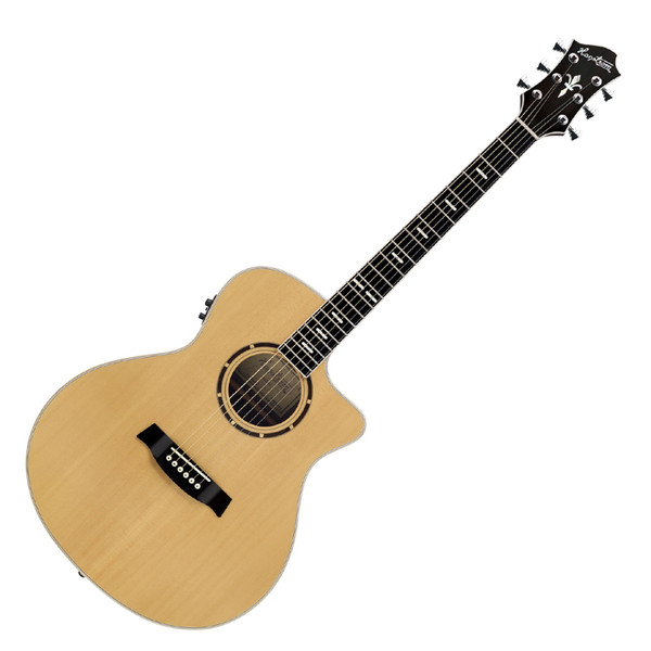 Hagstrom Siljan Grand Auditorium CE Acoustic Guitar, Natural
