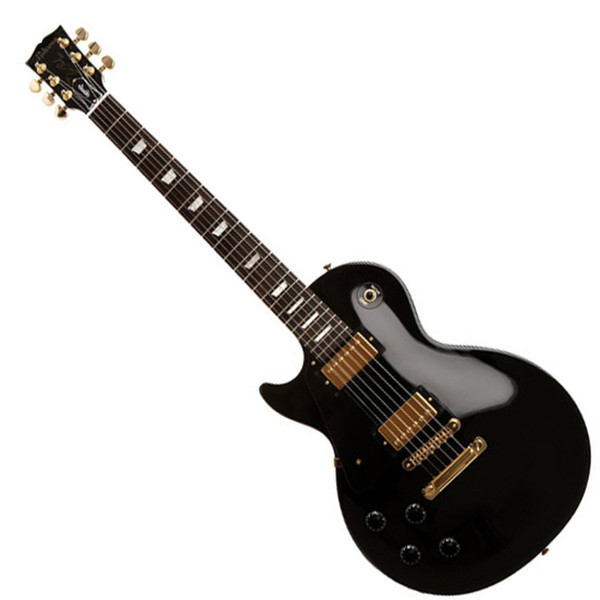 Gibson Les Paul Studio, Left Hand Ebony with Gold H/W Guitar