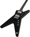 Dean ML DCR #3 Limited Edition Custom Run, Black Chrome angled