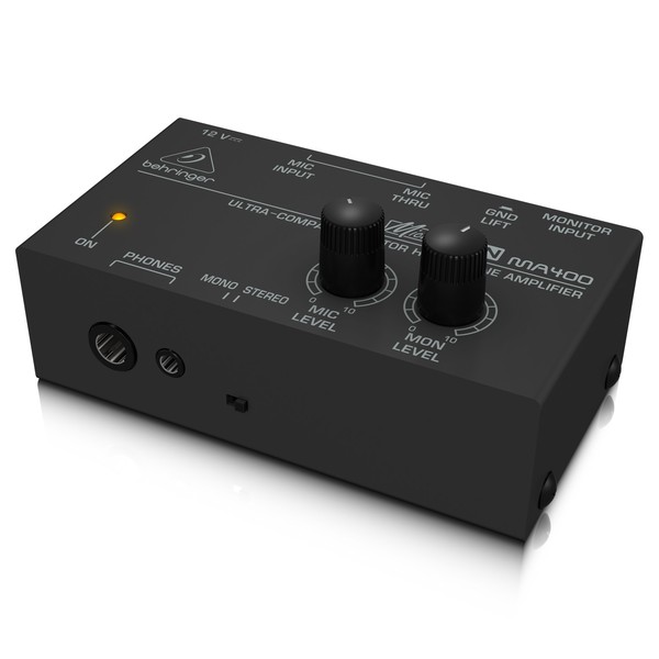 Behringer MA400 Monitor Headphone Amplifier - side view