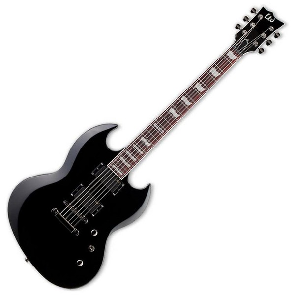 ESP LTD Viper 330 Active Series Electric Guitar, Black 