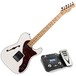 Fender American Modern Thinline Tele-bration Tele, White, Pedal Pack main