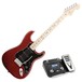 Fender American Deluxe Stratocaster, Ash Body, MN, Wine, Pedal Pack