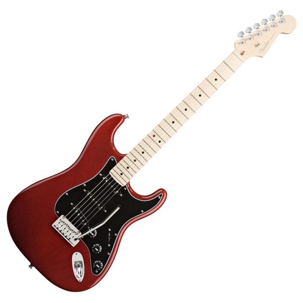Fender American Deluxe Stratocaster, Ash Body, MN, Wine, Pedal Pack - Guitar