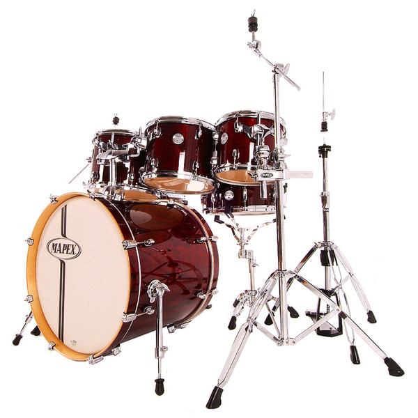 Mapex Horizon HZB 22" Rock Kit With Free 10" Tom, Trans Cherry