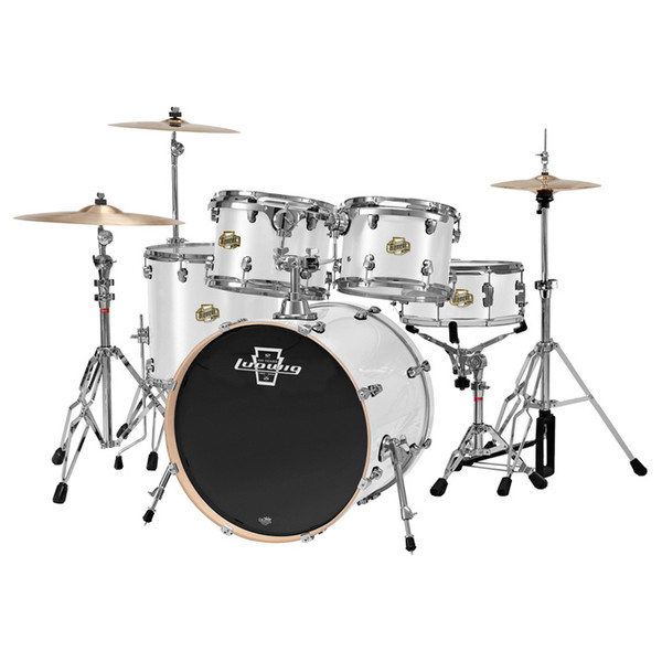 Ludwig Elements Wrap w H/Ware Fusion - White