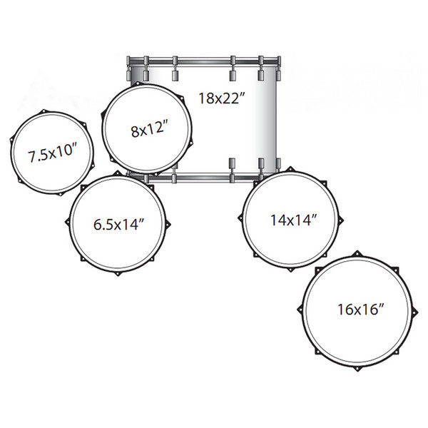 DISC Ludwig Epic Euro Acoustic Drum KitDISC Ludwig Epic Euro Acoustic Drum Kit  