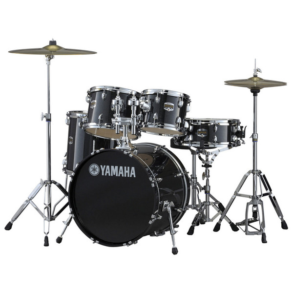 Yamaha Gigmaker Drum Kit, 20" Fusion, Black Sparkle