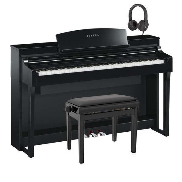 Yamaha Clavinova CSP 170 Digital Piano Pack, Polished Ebony