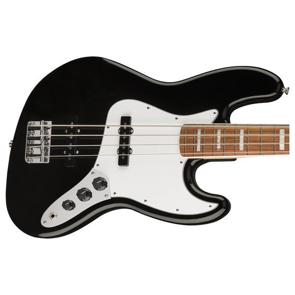 Fender Classic 70s Jazz Bass, PW, Black at Gear4music