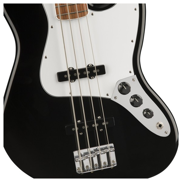 Fender Classic 70s Jazz Bass, PW, Black at Gear4music