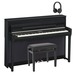 Yamaha CLP 685 Digital Piano Package, Satin Black