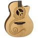 Luna Oracle Peace Grand Concert Electro Acoustic Guitar Close Up Body View