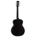 Luna Aurora Borealis 3/4 Guitar, Black Back View