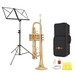 Deluxe Trumpet by Gear4music + Accessory Pack