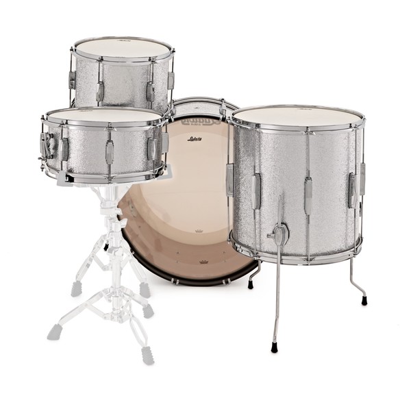 Ludwig Club Date 24" Shell Pack, Silver Mist w/ Free Matching Snare