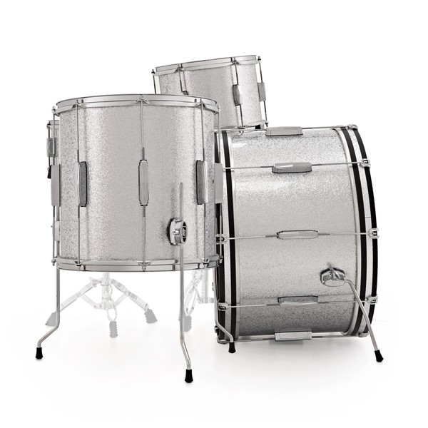 Ludwig Club Date 24" Shell Pack, Silver Mist w/ Free Matching Snare