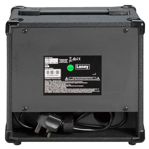 Laney LX15 15W 2x5 Combo Amp Rear View