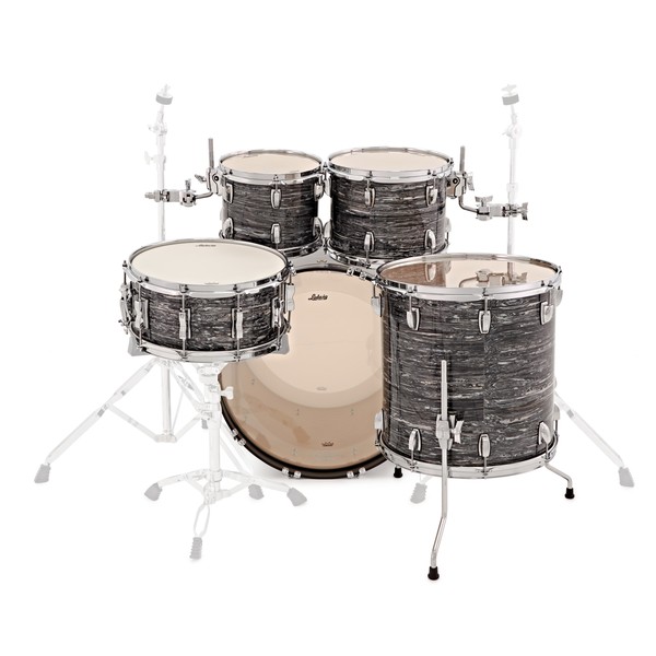 Ludwig Classic Maple Shell Pack, Black Oyster w/ Free Matching Snare