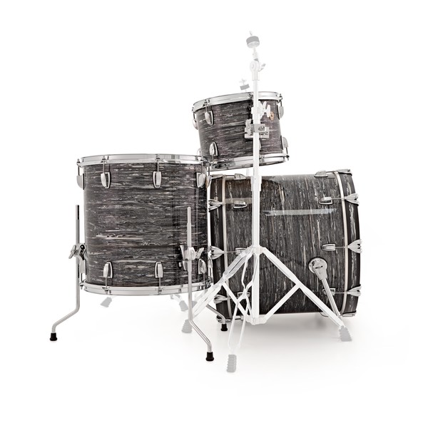 Ludwig Classic Maple Shell Pack, Black Oyster w/ Free Matching Snare