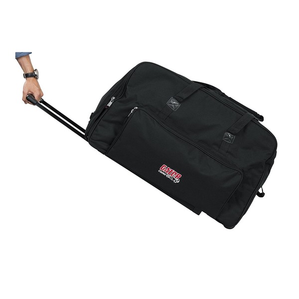 Gator GPA-715 Rolling Speaker Bag For Most 15" Speakers - Pulling Handle
