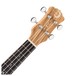 Luna Concert Ukulele, Olive Ash Burl Neck & Headstock View