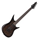 Guitare &Eacute;lectrique Harlem 6 par Gear4music, Trans Black