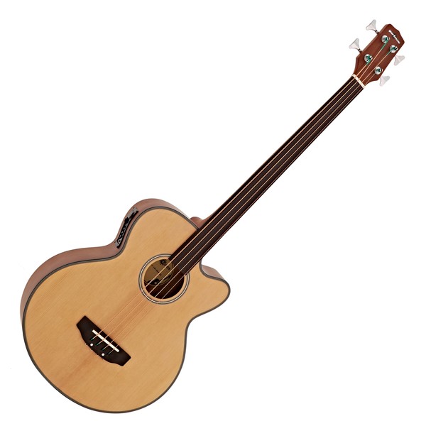 Electro Acoustic Fretless Bass Guitar by Gear4music