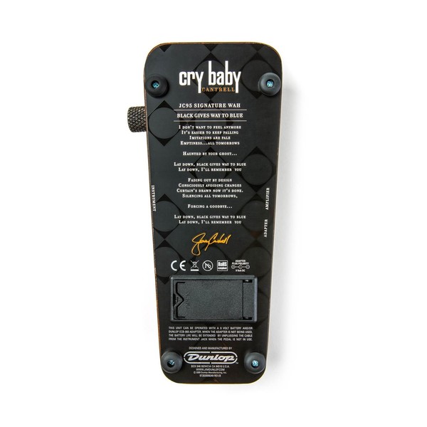 Jim Dunlop CryBaby Jerry Cantrell Signature Wah Pedal Bot