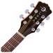 Luna Safari Muse Spruce Travel Guitar Pack Neck & Headstock View