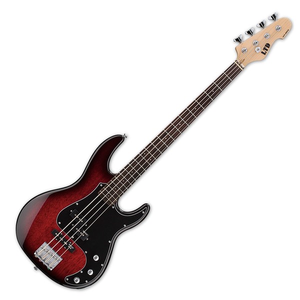 ESP LTD AP-204 Bass Guitar, Burgundy Burst