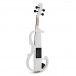 4/4 Size Electric Violin by Gear4music, White w/ Headphones