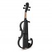 4/4 Size Electric Violin by Gear4music, Black w/ Headphones