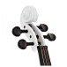 4/4 Size Electric Violin by Gear4music, White w/ Amp Pack