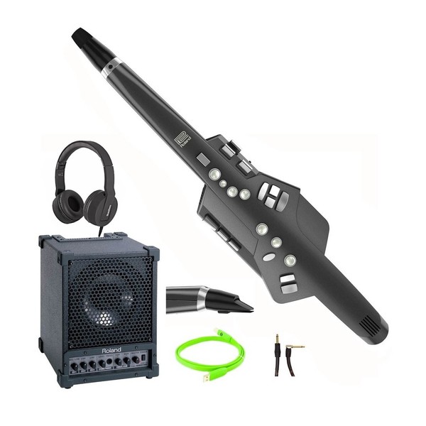 AE-10G Aerophone, Graphite Black, Amp Bundle