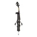 4/4 Size Electric Cello by Gear4music, Black w/ Headphones