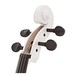 4/4 Size Electric Cello by Gear4music, White w/ Headphones