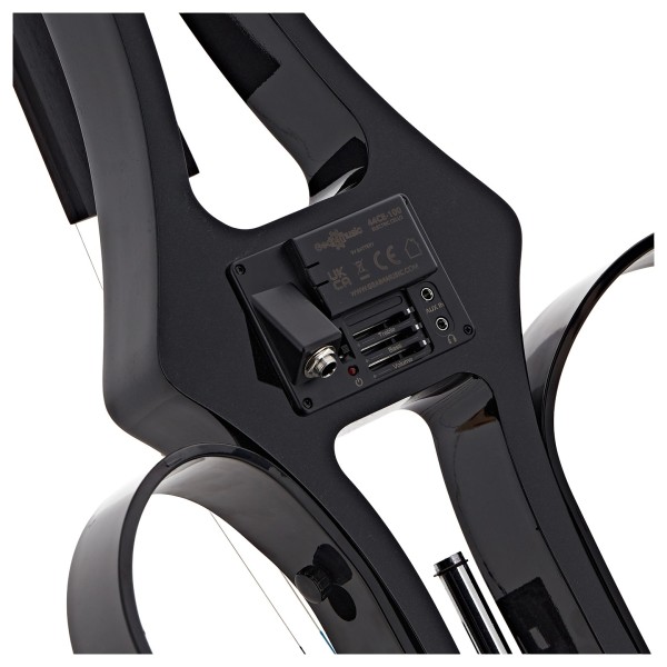 4/4 Size Electric Cello by Gear4music, Black w/ Amp Pack