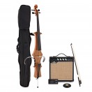 Violoncelle &eacute;lectrique par Gear4music avec pack ampli, naturel
