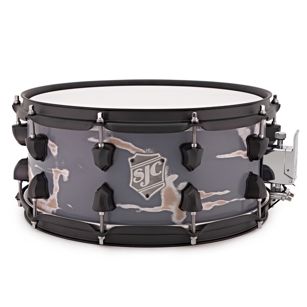 SJC Drums 14'' x 6.5'' Custom Snare Drum, Distressed Grey