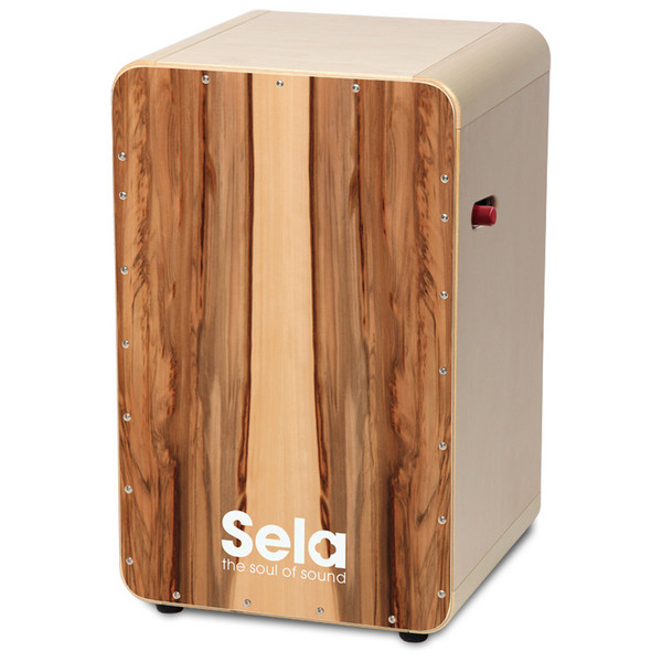Sela CaSela Pro Cajon with Snare On/Off Switch, Satin Nut