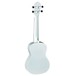 Ortega RUSILVER Concert Acoustic Ukulele, Silver Back View