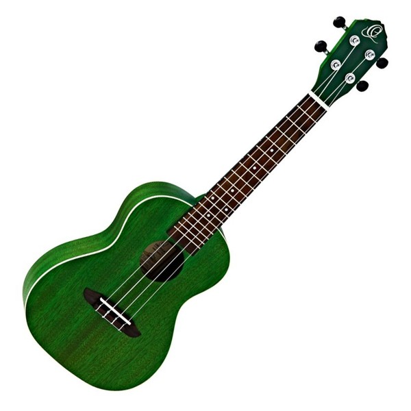 Ortega RUFOREST Concert Acoustic Ukulele, Forest Green Front View